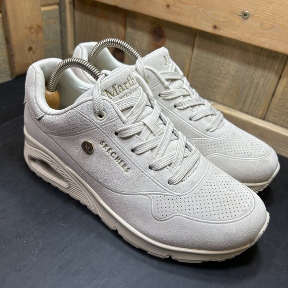 Martha Stewart X Skechers Womens Off White Retro Sneakers Size 8 - Picture 1 of 10
